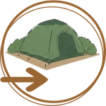 Urlaub mit Hund 2 icon zelt camping langenwald
